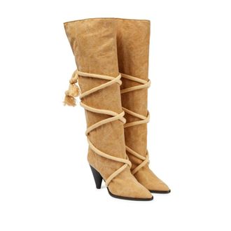 Isabel Marant Isabel Marant, Heeled Boots, female, Yellow, Size: 6 US Slippers