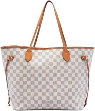 Louis Vuitton Pre-owned Tote Bags, female, White, Size: ONE SIZE Pre-owned Neverfull MM