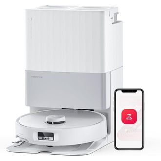 Roborock Aspiradora Robot Qrevo Edge, Hyperforce 18, Potencia De Succi&oacute;n De 500 Pa, Antienredos, Tecnolog&iacute;a Adaptilift, Flexiarm, Elevaci&oacute;n Defregon De 17 Mm, 