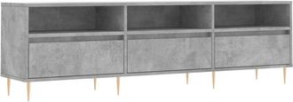vidaXL Vidaxl - tv Cabinet Concrete Grey 150x30x44.5 cm Engineered Wood