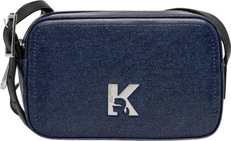 Karl Lagerfeld Jeans Crossbody - Dames - Tassen - Blauw - Maat: ONE Size Katoen