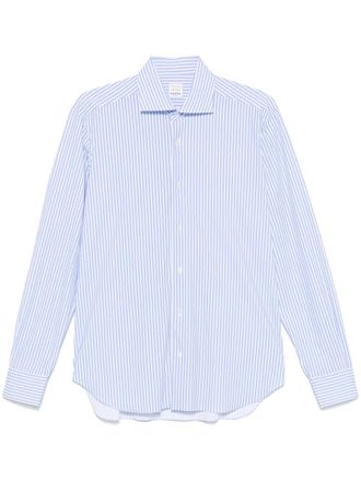 Barba striped shirt - men - Spandex/Elastane/Nylon - 39 - Blue