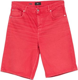 7 For All Mankind Buttoned Denim Shorts