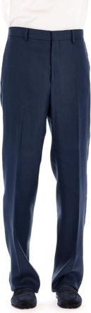 Tagliatore Broek Blauw - Heren - Nette broeken - Blauw - XL - Linnen - Broeken