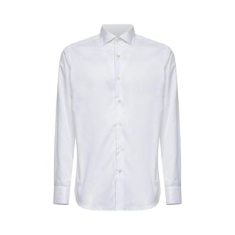 D4.0 Formal Shirt - Heren - Zakelijke Overhemden - Wit - M - Katoen - Overhemden
