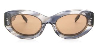 McQ by Alexander McQueen MQ0324S 003 Womens Sunglasses Blue Size 55