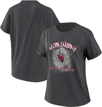 WEAR by Erin Andrews Womens WEAR by Erin Andrews Charcoal Arizona Cardinals Boyfriend T-Shirt at Nordstrom, Size X-Small