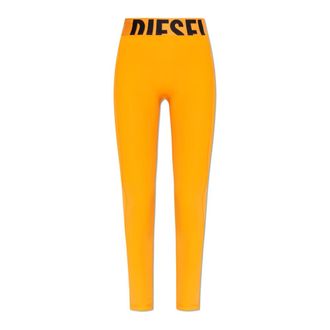 Diesel Broeken, Dames, Oranje, 2Xs, Polyester, Adeline-D-Pop Leggings
