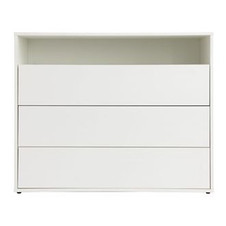 Kenay Home C&oacute;moda efecto madera blanco 40 cm x 103 cm