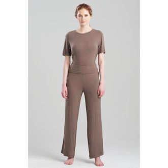Natori SKYE - RIB Ease Pants in Dark Taupe at Nordstrom, Size Medium