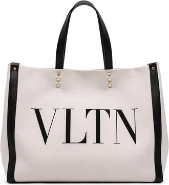 Valentino Pre-owned Valentino Medium Canvas Rockstud VLTN Tote Ladies Y3JOEAAOSUSQMU8W
