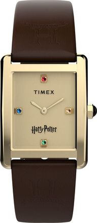 Timex Harry Potter X Hailey Hogwarts Womens Brown Watch TW2Y75700 Leather - One Size