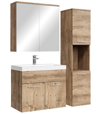 Badplaats Conjunto De Muebles De Ba&ntilde;o Montreal 60 Cm - Roble Casta&ntilde;o - Mue
