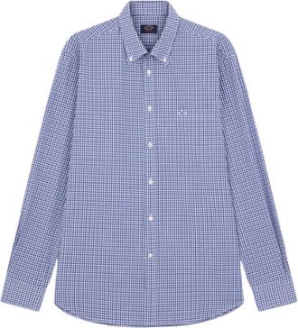 Paul & Shark Gestreept overhemd - Heren - Casual Overhemden - Blauw - 5XL - Katoen - Overhemden