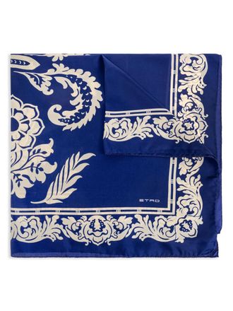 Etro Norma scarf - women - Silk - One Size - Blue