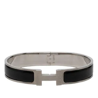 Herm&egrave;s Pre-owned Hermes Narrow Enamel Clic H Bracelet GM Ladies AL9NS5170P4LZGOU