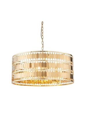Netlighting Eldora 5 Light Round Ceiling Pendant Gold Effect Plate E14