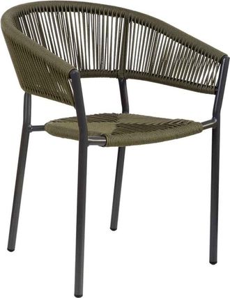 Wanderlust Deco Silla de ratan sintético verde 56x61x78