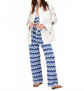 Me369 Sloane Embroidered Jacket In White
