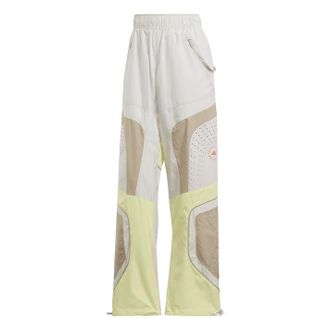 adidas Womens Woven Color Block Wide Leg Track Pants in Grey - Size 6 UK