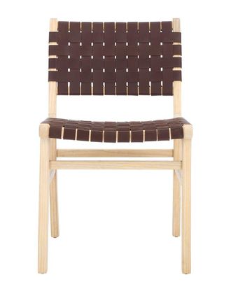 Safavieh Set Of 2 Taika Leather Dining Chairs