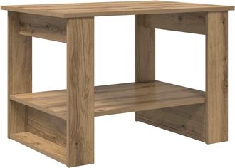 vidaXL Mesa De Caf&eacute; Roble Artisan 72 X 50 X 50 Cm Madera De Ingenier&iacute;a Vidaxl