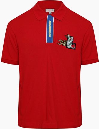 Lacoste Womens Regular-Fit Polo Shirt - Red - Size: 22/20