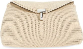 Toteme Mini T-Lock Rope Clutch in Pearl at Nordstrom