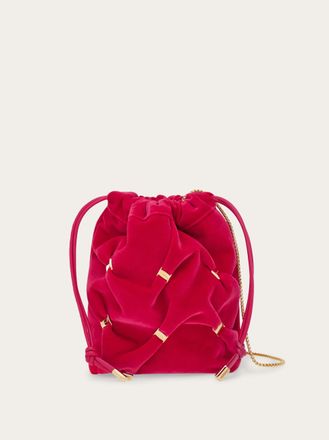Ferragamo Donna Mini secchiello con fiocco Vara Rosa