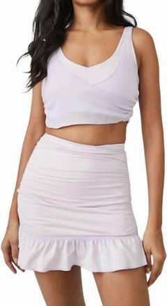 Free People Love High Skort In Lavender Fog