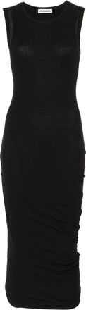 Jil Sander Abito midi in cotone - Nero