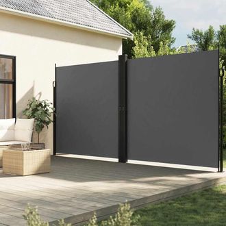 Berkfield Home Retractable Side Awning Anthracite 200x1000 cm
