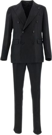 Tagliatore Vesuvio Pak - Heren - Business pakken - Zwart - S - Wol - Kostuums