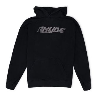 Rhude Black Swarovski Hoodie