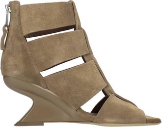 Elena Iachi Met Hak - Dames - Sandalen met hakken - Beige - 37 EU - Su&egrave;de - Schoenen