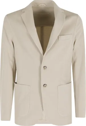 Circolo 1901 Beige G. Dyed Patch Pocket Cotton-Blend Blazer