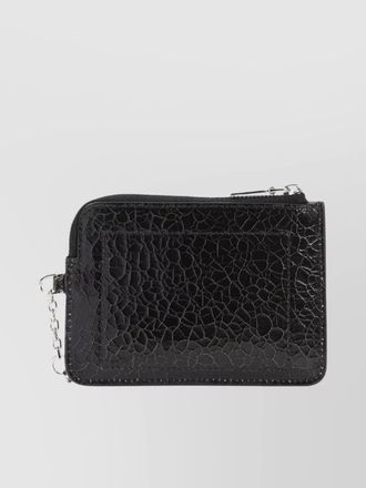 Alexander McQueen leather card holder