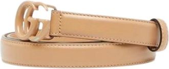 Gucci Pre-owned Belts, female, Beige, Size: ONE SIZE Pre-owned Vintage Leather Belt