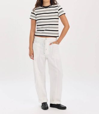 Daze Villa Drawstring Pant In Lamb