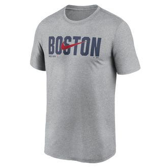Nike Boston Red Sox Swoosh Legend Nike Mens Dri-FIT MLB T-Shirt in Grey | NKGK06GBQ-RSQ
