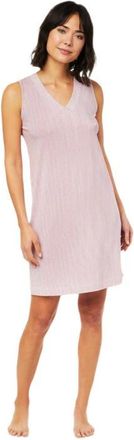 The Cats Pajamas Pima Knit Nightgown Stripes Dots in Simple Stripe Red at Nordstrom, Size Medium