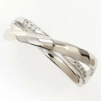 C&A White Gold White Gold (10K) Band Ring (Pre-Owned)