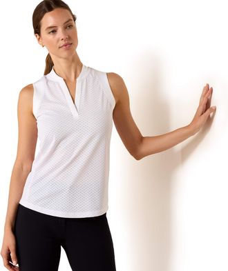 Ariat Womens Mesa Sleeveless Baselayer Top in White, Size X-Large, by Ariat