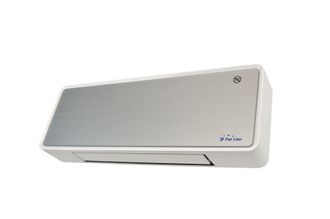 Purline Purline - Stufa A Parete In Ceramica 2000 W Frontale In Vetro Argento Telecomando E Timer Hoti M80