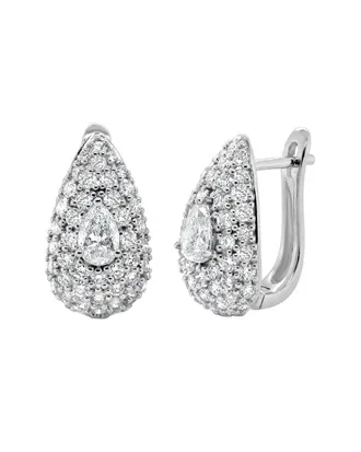Sabrina Designs 14K 1.08 Ct. Tw. Diamond Huggie Earrings