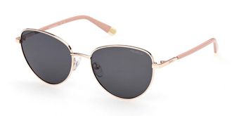 Skechers SE00155 Polarized 29D Womens Sunglasses Gold Size 54