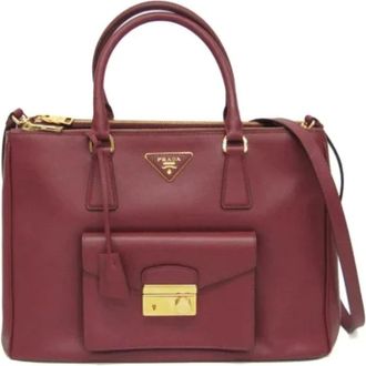 Prada Pre-owned Handbags, female, Red, Size: ONE SIZE Pre-owned Leather prada-bags