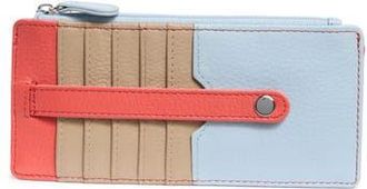 Mundi Slim Organizer Card Case in Mocha/Blue Silver/Coral at Nordstrom Rack