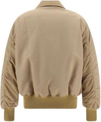 Palm Angels Mens Beige Polyamide Bomber Clothing
