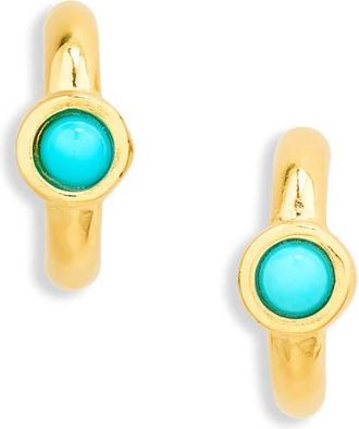 Madewell Demi Fine Turquoise Illusion Stud Earrings in Turquoise Multi at Nordstrom